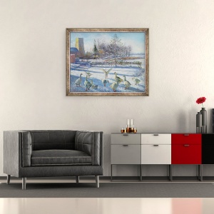 Tablou inramat - Timothy Easton - Gaste de zapada, 50 x 60 cm - Img 2