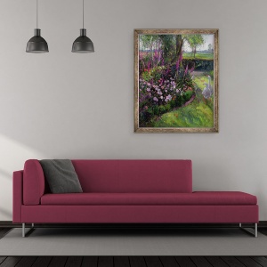 Tablou inramat - Timothy Easton - Pat Rose si gaste, 70 x 85 cm - Img 2