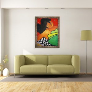 Tablou inramat - Timothy Nathan Joel - Fata adormita, 2001, 70 x 90 cm - Img 2