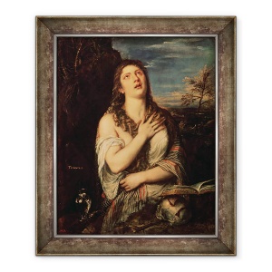 Tablou inramat - Titian - Cacainta Maria Magdalena, 50 x 60 cm