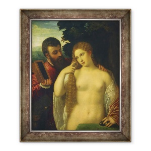 Tablou inramat - Tiziano Vecelli Titian - Alegorie, 50 x 60 cm