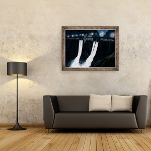 Tablou inramat - Tomoko FURUYA - Baraj in noapte, 70 x 90 cm - Img 2