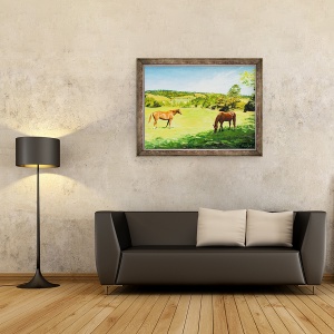 Tablou inramat - Tony Fandino - Cai la pasunat II, 70 x 90 cm - Img 2