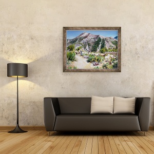 Tablou inramat - Tony Fandino - Pastor la poalele Muntilor Sierra, 70 x 90 cm - Img 2