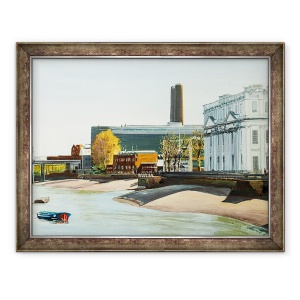 Tablou inramat - Tony Fandino - Tamisa Riverside la Greenwich, 60 x 80 cm
