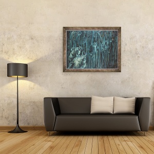 Tablou inramat - Umberto Boccioni - Stari de spirit, Cei care raman, 60 x 80 cm - Img 2