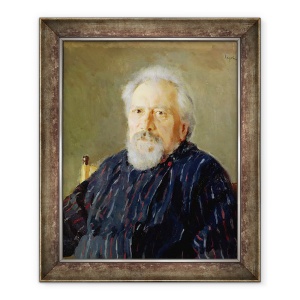 Tablou inramat - Valentin Aleksandrovich Serov - Portret De Nikolay Leskov, 50 x 60 cm