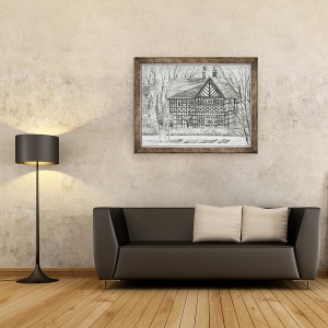 Tablou inramat - Vincent Alexander Booth - Casa Portii din Parcul Bramhall, 2007, 70 x 90 cm - Img 2