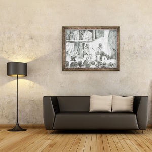 Tablou inramat - Vincent Alexander Booth - Interviu cu Johnny Walker, 2007,, 70 x 90 cm - Img 2