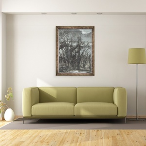 Tablou inramat - Vincent Alexander Booth - Lumina lunii peste Osmotherley, 1997, 70 x 90 cm - Img 2