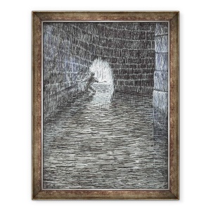 Tablou inramat - Vincent Alexander Booth - page47, Castelul din padurea Findhorn, 2006, 70 x 90 cm