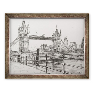 Tablou inramat - Vincent Alexander Booth - Tower Bridge Londra, 2006, 70 x 90 cm