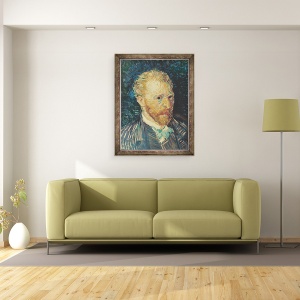 Tablou inramat - Vincent van Gogh - Autoportret I, 60 x 80 cm - Img 2
