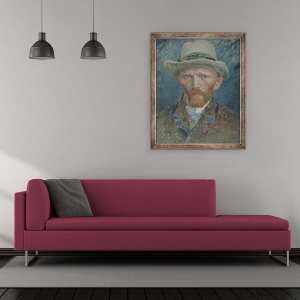 Tablou inramat - Vincent van Gogh - Autoportret III, 50 x 60 cm - Img 2
