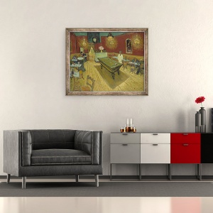 Tablou inramat - Vincent van Gogh - Cafeneaua de noapte, 70 x 85 cm - Img 2