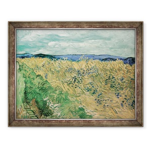 Tablou inramat - Vincent van Gogh - Campul de grau cu albastrea, 70 x 90 cm