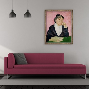 Tablou inramat - Vincent van Gogh - Femeia din Arles, 50 x 60 cm - Img 2