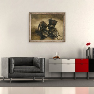 Tablou inramat - Vincent van Gogh - Pantofi II, 50 x 60 cm - Img 2
