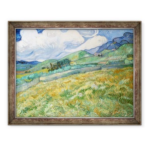 Tablou inramat - Vincent van Gogh - Peisaj din Saint-Remy, 70 x 90 cm