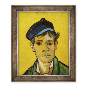 Tablou inramat - Vincent van Gogh - Tanar cu o palarie, 50 x 60 cm