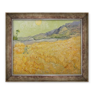 Tablou inramat - Vincent van Gogh - Wheatfield cu secerator, 70 x 85 cm