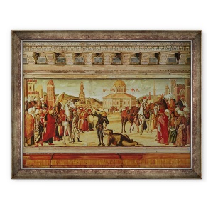 Tablou inramat - Vittore Carpaccio - Triumful Sfantului Gheorghe, 60 x 80 cm