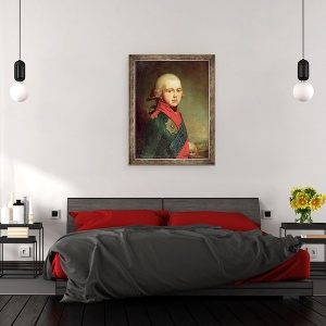 Tablou inramat - Vladimir Lukich Borovikovsky - Portretul Marelui Duce Konstantin Pavlovici 1779-1831 1795, 60 x 80 cm - Img 3