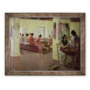 Tablou inramat - Walter Gay - Producatorii de trabuc la Sevilla, 70 x 90 cm