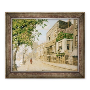 Tablou inramat - Walter Greaves - Cheyne Walk, Chelsea, 50 x 60 cm