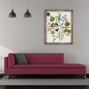 Tablou inramat - Wayne Anderson - Alimente asortate, 50 x 60 cm - Img 2