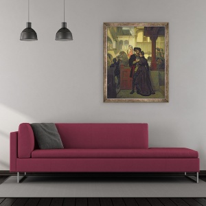 Tablou inramat - Wilhelm Koller - Farewell, 50 x 60 cm - Img 2