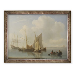 Tablou inramat - William Anderson - Nave de navigatie olandeze, 60 x 80 cm