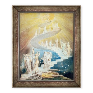 Tablou inramat - William Blake - Scara lui Iacov, 70 x 85 cm