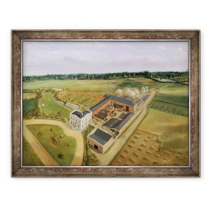 Tablou inramat - William Brown - Tiptree Hall si Ferma, Essex, 60 x 80 cm