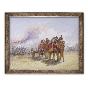Tablou inramat - William 'Crimea' Simpson - Baterie Elefant, 60 x 80 cm
