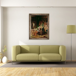 Tablou inramat - William Fettes Douglas - Alchimistul, 60 x 80 cm - Img 2