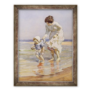 Tablou inramat - William Kay Blacklock - Paddling, 60 x 80 cm