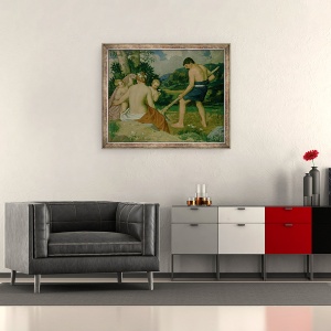 Tablou inramat - William Strang - Prin sudoarea fruntii tale, 50 x 60 cm - Img 2