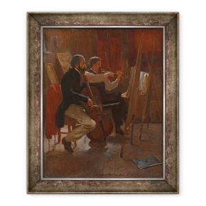 Tablou inramat - Winslow Homer - The Studio, 50 x 60 cm