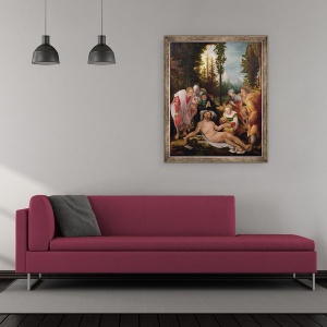 Tablou inramat - Wolf Huber - Plangerile, 50 x 60 cm - Img 2