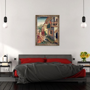 Tablou inramat - Wolfgang Krodel - David si Batseba, 70 x 90 cm - Img 3