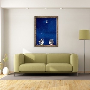 Tablou inramat - Yoyo Zhao - Chit Chat, 60 x 80 cm - Img 2