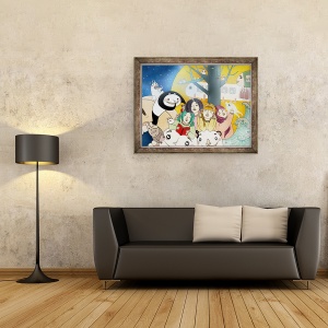 Tablou inramat - Yoyo Zhao - Poveste despre ora patului, 60 x 80 cm - Img 2