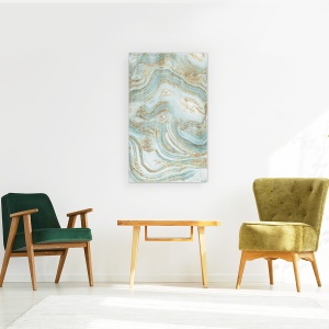 Tablou canvas - Abstract, Abastru, Agat, 50 x 80 cm - Img 2