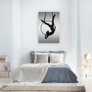Tablou canvas - Aerialistul, Aeriana, Preformanta, Danseaza, Cerc, 40 x 60 cm - Img 3