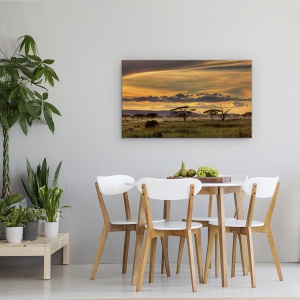 Tablou canvas - Africa, Tanzania, Elefant, Peisaj, Salbatic, 50 x 80 cm - Img 4