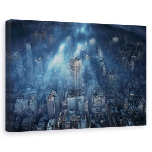 Tablou canvas - Albastru, Oras, New York, SUA, 60 x 90 cm