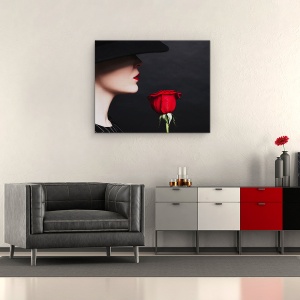 Tablou canvas - Alina, Anonim, Dragoste, Romantism, Pasiune, 60 x 75 cm - Img 2