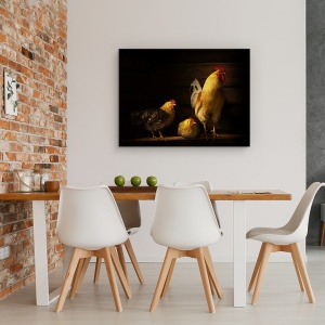 Tablou canvas - Animale De La Ferma, Pasari, Norvegia, Natura, 50 x 70 cm - Img 4