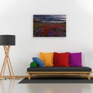 Tablou canvas - Apocalipsa Acum, Peisaj, Fulger, Floare, Furtuna, 40 x 60 cm - Img 2